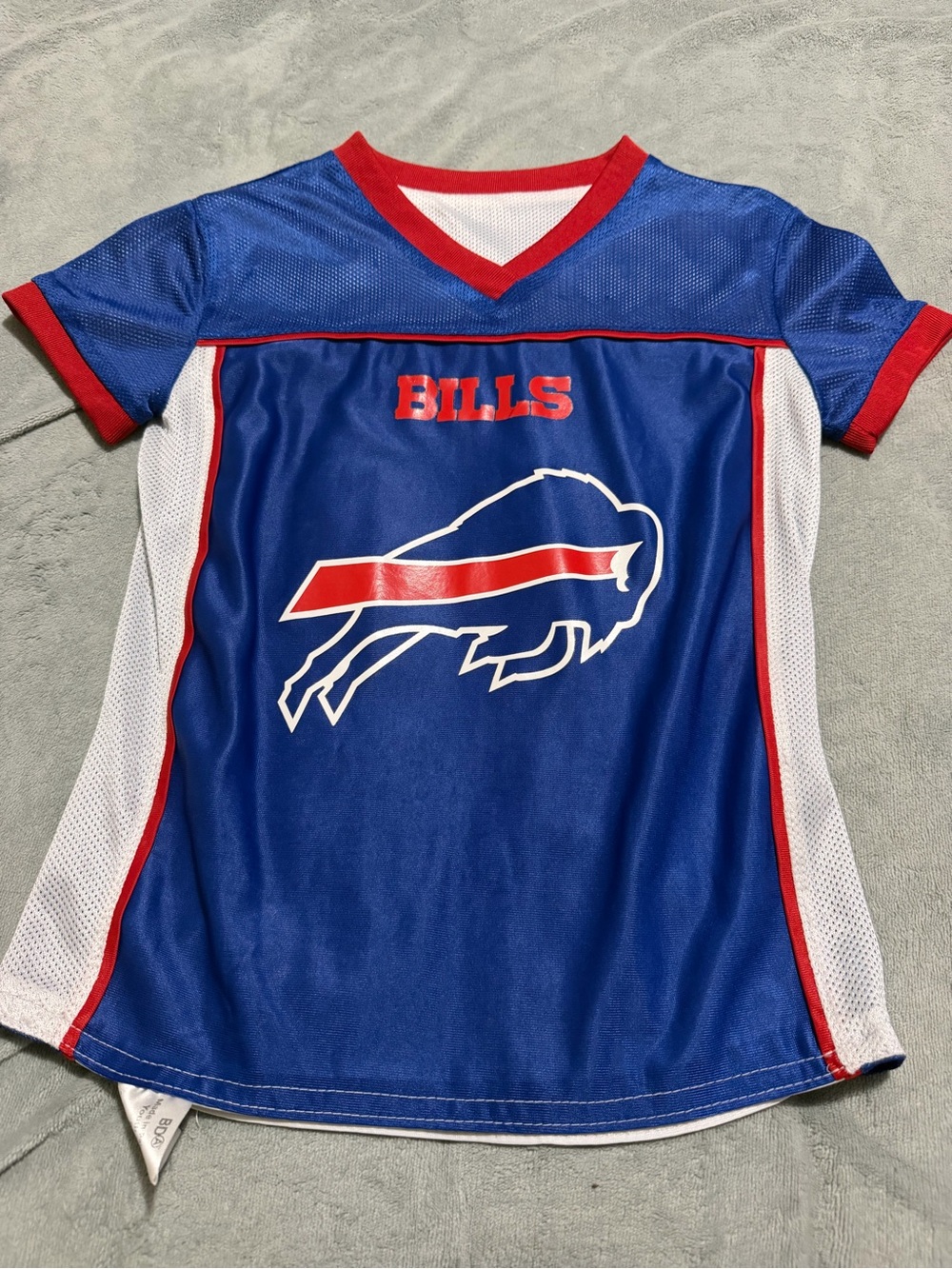 NFL Kids Blue and Red Buffalo Bills Short Sleeve Jersey
